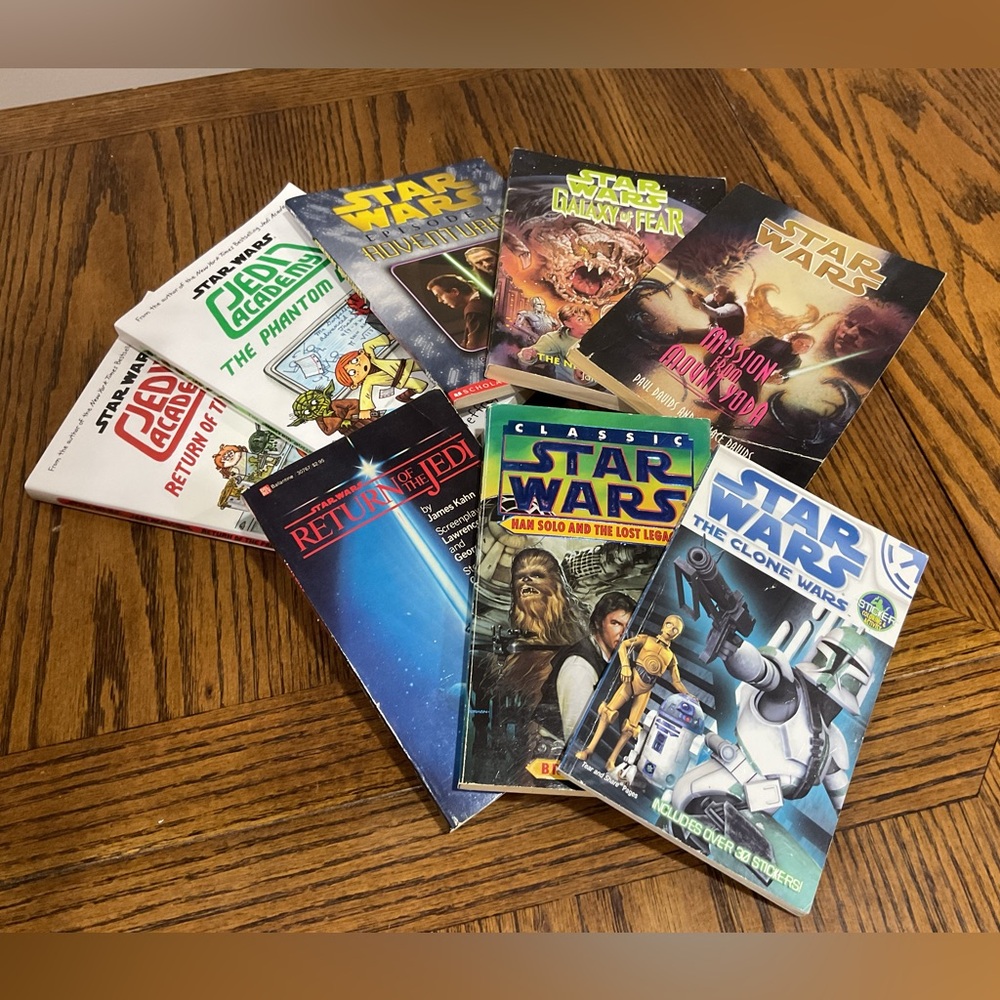8 STAR WARS, Jedi Academy, Return of the Jedi chapter books